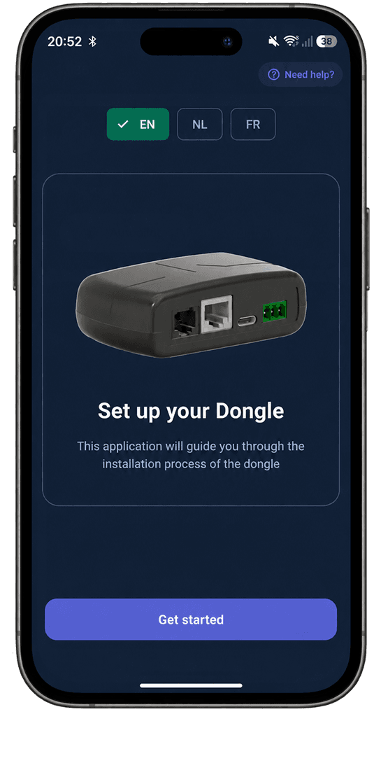 Installer app: set up your dongle